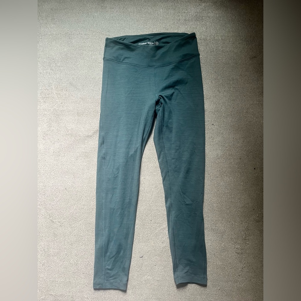 Outdoor Voices Teal Leggings Womens Performance High-Waist